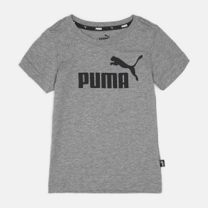 Футболка дитяча Puma ESS Logo Tee 58696003 104 см Medium Gray Heather (4063697393233)