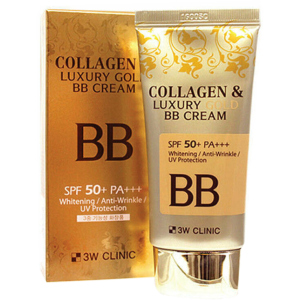 ВВ-крем для обличчя 3W Clinic Collagen & Luxury Gold BB Cream SPF50+/PA+++ 50 мл (8809331318875) в Вінниці