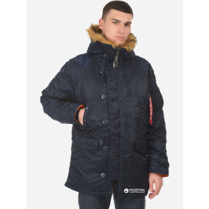 Парка Alpha Industries Slim Fit N-3B Parka 3XL Replica Blue/Orange в Виннице