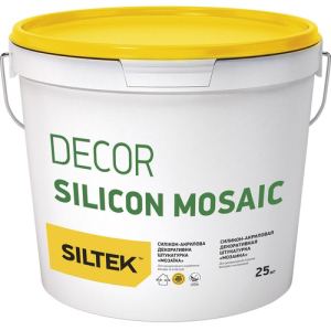 хорошая модель Штукатурка декоративная мозаика Siltek Decor Silicon Mosaic зерно 1,2-1,6 мм 25кг