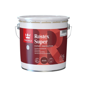 Грунт швидкосохнучий TIKKURILA ROSTEX SUPER для металу та оцинкування червоно-коричневий 3л в Вінниці