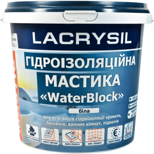 Мастика гідроізоляційна Lacrysil Waterblock 3 кг Біла (170854) ТОП в Вінниці