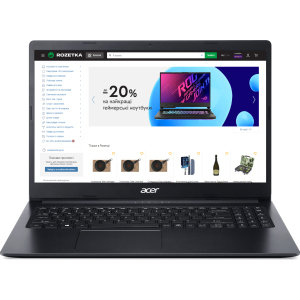 Ноутбук Acer Aspire 3 A315-34-P1VK (NX.HE3EU.05D) Charcoal Black лучшая модель в Виннице