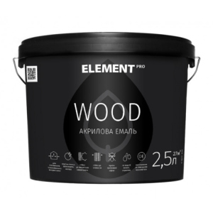 Аква-антисептик для дерева ELEMENT PRO WOODSTAIN, 2,5 л ГОРІХ ТОП в Вінниці