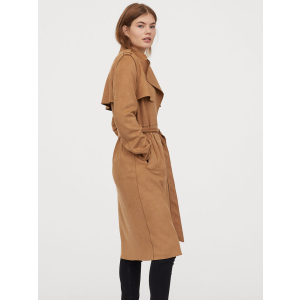 Тренч H&M 060831684_brown XS Коричневый (6666000166227) надежный