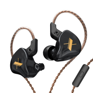 Навушники KZ ZS5 (EDX) з мікрофоном black рейтинг