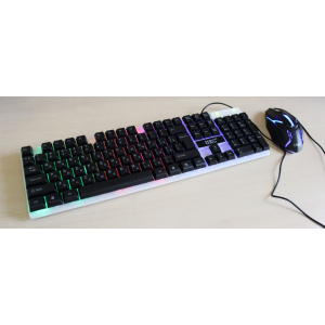 Комплект проводной UKC клавиатура и мышь с LED подсветкой KEYBOARD К01 ТОП в Виннице