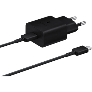 Зарядний пристрій Samsung 15W Power Adapter Type-C Cable Black (EP-T1510XBEGRU) краща модель в Вінниці