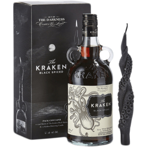 Ромовой напиток Kraken Black Spiced 0.7 л 40% + свеча (3784728478323) лучшая модель в Виннице