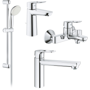 Набір змішувачів GROHE BauLoop 123225MK (23603000+23762000+27598001+31706000) надійний