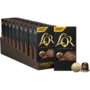 хороша модель Набір кави в капсулах L’OR Espresso Forza 10 упаковок x 10 шт (100 капсул) сумісні з Nespresso 100% Арабіка (8711000360163)