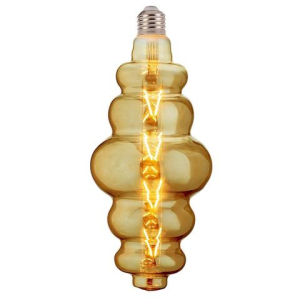 Лампа винтажная светодиодная филаментная (ретро) Horoz Electric Filament led ORIGAMI-XL 8W E27 2200K Янтар в Виннице