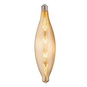 Лампа винтажная светодиодная филаментная (ретро) Horoz Electric Filament led ELLIPTIC-XL 8W E27 2200К Янтар лучшая модель в Виннице