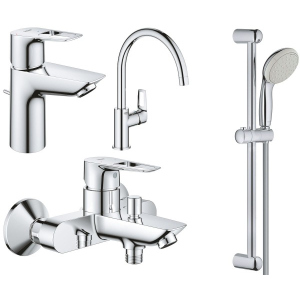 Набір змішувачів Grohe BauLoop NEW 123225KE (22054001 + 23602001 + 31232001 + 27598001) ТОП в Вінниці