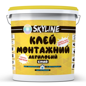 Клей монтажный акриловый универсальный SkyLine 12 кг ТОП в Виннице