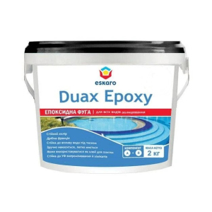 Затирка эпоксидная фуга Eskaro Duax Epoxy для швов плитки и мозаики 2 кг пудровый в Виннице