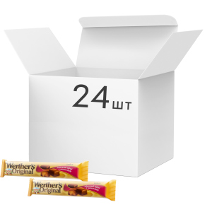 Упаковка цукерок Werther's Original Cream Candies М'який ірис у шоколаді 24 пачки по 45 г (4014400121247) надійний