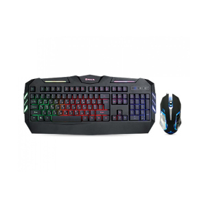 Клавиатура + мышка игровая REAL-EL Gaming 9500 Kit Backlit с подсветкой Black ТОП в Виннице