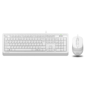 купити Комплект A4Tech Fstyler Sleek Multimedia Comfort F1010, White, клавіатура+миша, USB