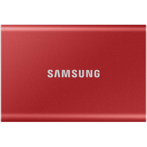 Samsung Portable SSD T7 500GB USB 3.2 Type-C (MU-PC500R/WW) зовнішній червоний ТОП в Вінниці