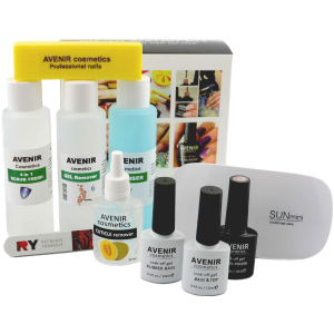 Стартовый набор Avenir Cosmetics для покрытия гель-лаком (4820440814236) рейтинг