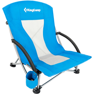 Крісло розкладне KingCamp Beach Chair (KC3841) Синє (KC3841 BLUE) ТОП в Вінниці