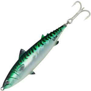 Блешня DAM Salt-X Mackerel Pilks 100 г 11 см трійник № 1/0 Green Glow UV (69489) краща модель в Вінниці