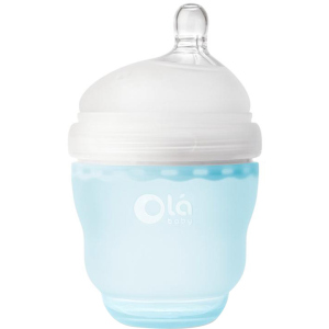 Дитяча силіконова антиколікова пляшечка Olababy GentleBottle Sky Блакитний 120 мл (80440)