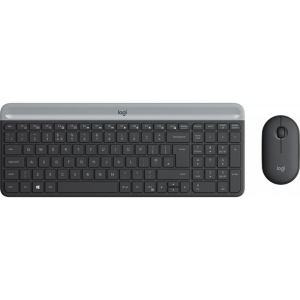 Комплект Logitech MK470 Wireless Slim Graphite (920-009206) ТОП в Вінниці