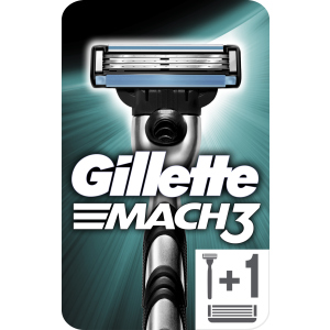 Станок для бритья мужской (Бритва) Gillette Mach3 с 2 сменными картриджами (7702018020706) надежный