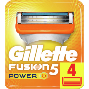 хороша модель Змінні картриджі для гоління (леза) чоловічі Gillette Fusion5 Power 4 шт (7702018877591)