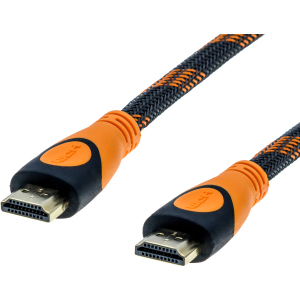 Кабель Grand-X HDMI to HDMI 4K 10 м Black-Orange (HDN10-4K) лучшая модель в Виннице