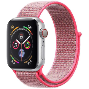 Ремешок Promate Fibro-42 для Apple Watch 42-44 мм 1/2/3/4/5/6/SE Pink (fibro-42.pink) рейтинг
