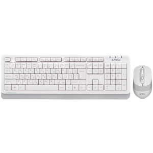 Комплект беспроводной A4Tech FG1010 Wireless White/Grey (4711421943581) в Виннице