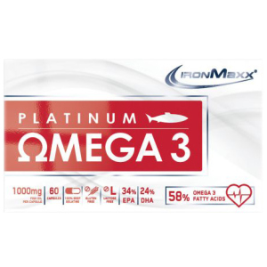 Жирные кислоты IronMaxx Platinum Omega 3 60 капсул (4260196295727) рейтинг