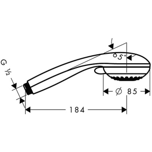 хороша модель Ручна лійка HANSGROHE Crometta Vario 28562000