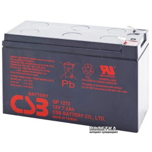 Акумуляторна батарея CSB 12V 7.2Ah (GP1272F2/GP1272) краща модель в Вінниці