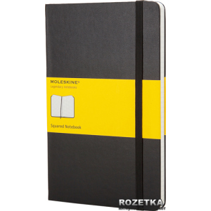 Нотатник Moleskine Classic 13 х 21 см 240 сторінок у клітку Чорна (9788883701139) краща модель в Вінниці