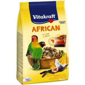 Повседневный корм для неразлучников и других маленьких африканских попугаев Vitakraft African 750 г (4008239216410)