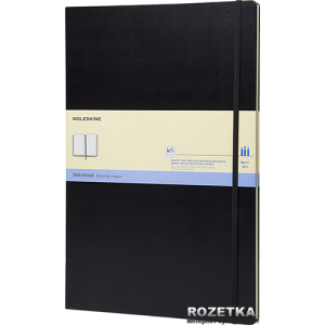 Нотатник Moleskine Folio 21 х 30 см 96 сторінок без лінівки Чорна (9788862931939) в Вінниці