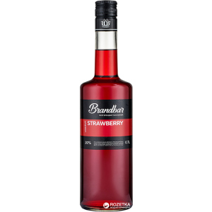 хорошая модель Ликер Brandbar Strawberry 0.7 л 20% (4820085491168)