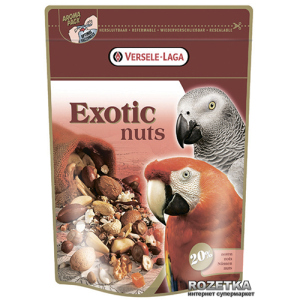 Корм для крупных попугаев Versele-Laga Prestige Exotic Nut Mix зерновая смесь 0.75 кг (5410340217825) ТОП в Виннице