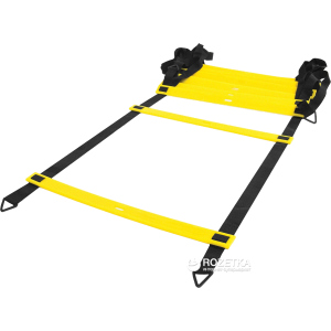 Лесенка LiveUp Agility Ladder координационная 8 м Black-Yellow (LS3671-8) лучшая модель в Виннице