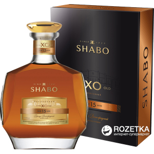 Бренді витриманий Shabo XO 15 років витримки 0.5 л 40% у подарунковій упаковці (4820070403398) ТОП в Вінниці
