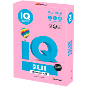 Папір IQ Color Neon Pink рожевий А4 80г/м2 500 аркушів (9003974411873) ТОП в Вінниці