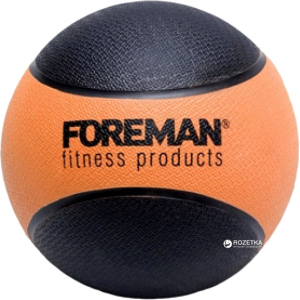 Набивной мяч медбол Foreman Medicine Ball 1 кг Black-Orange (FMRMB1) ТОП в Виннице