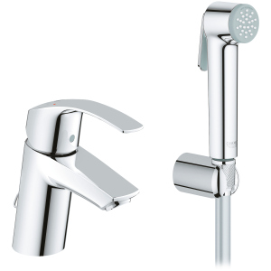 Смеситель для раковины GROHE Eurosmart 23124002 с душевым набором ТОП в Виннице