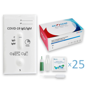 купить Экспресс-тест ECOTEST COV-W23M для выявления COVID-19, антитела IgG/IgM №25
