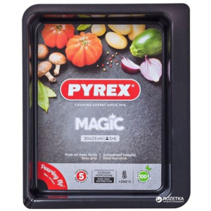 Форма прямокутна для випічки Pyrex Magic 30 х 23 см Прямокутна Чорна (MG30RR6) в Вінниці