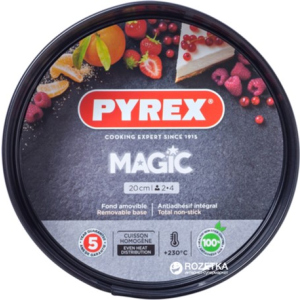 Форма круглая для выпечки с разъёмной чашей Pyrex Magic20 см Круглая Черная (MG20BS6) в Виннице